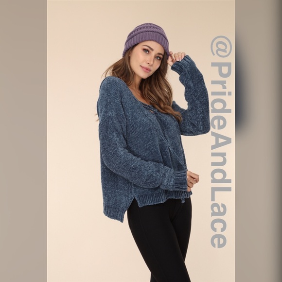 LAST 1️⃣ BLUE JEANS CHENILLE PULL-OVER SWEATER - Picture 3 of 4